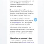 Rebecca Jones Instagram - GRACIAS GRACIAS GRACIAS!!! SUS ORACIONES, BUENOS DESEOS Y LLUVIA DE ENERGÍA POSITIVA, SIN DUDA HAN AYUDADO TREMENDAMENTE A MI RECUPERACIÓN. LES ASEGURO QUE CADA GOTA DE ESE AMOR TAN GRANDE QUE ME TIENEN, ES COMPLETAMENTE CORRESPONDIDO, Y PRONTO ME VERÁN DE NUEVO EN LA PANTALLA O YO LOS VERÉ CON ORGULLO Y AGRADECIMIENTO DESDE LAS TABLAS DE ALGÚN TEATRO. GRACIAS, GRACIAS GRACIAS ♥️♥️♥️♥️♥️♥️♥️♥️♥️♥️♥️♥️♥️♥️♥️♥️♥️♥️♥️♥️♥️♥️♥️♥️