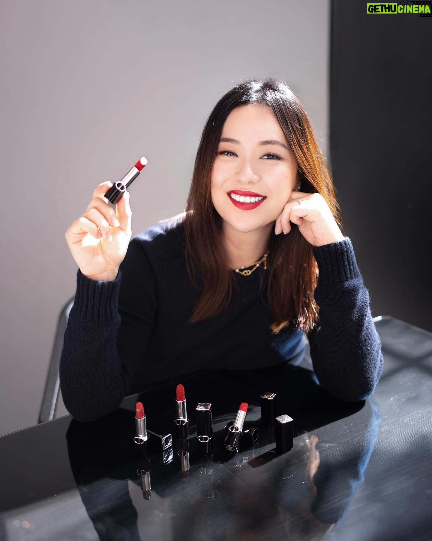 Rebecca Lim Instagram - Always in the mood for ššā¤ļø The iconic Rouge Dior, now reinvented š ā with its undeniable couture and avant-garde character, it continues to dress smiles for every occasion. Iām wearing 999 Velvet š Comes in 35 couture colors (both satin and velvet finishes) and powerful floral care ā¤ļø Shop the timeless Rouge Dior at all Dior Beauty Boutiques and Counters, or online at https//shop.dior.com.sg ā¤ļøš #RougeDior @diorbeauty @dior @diorbeautylovers