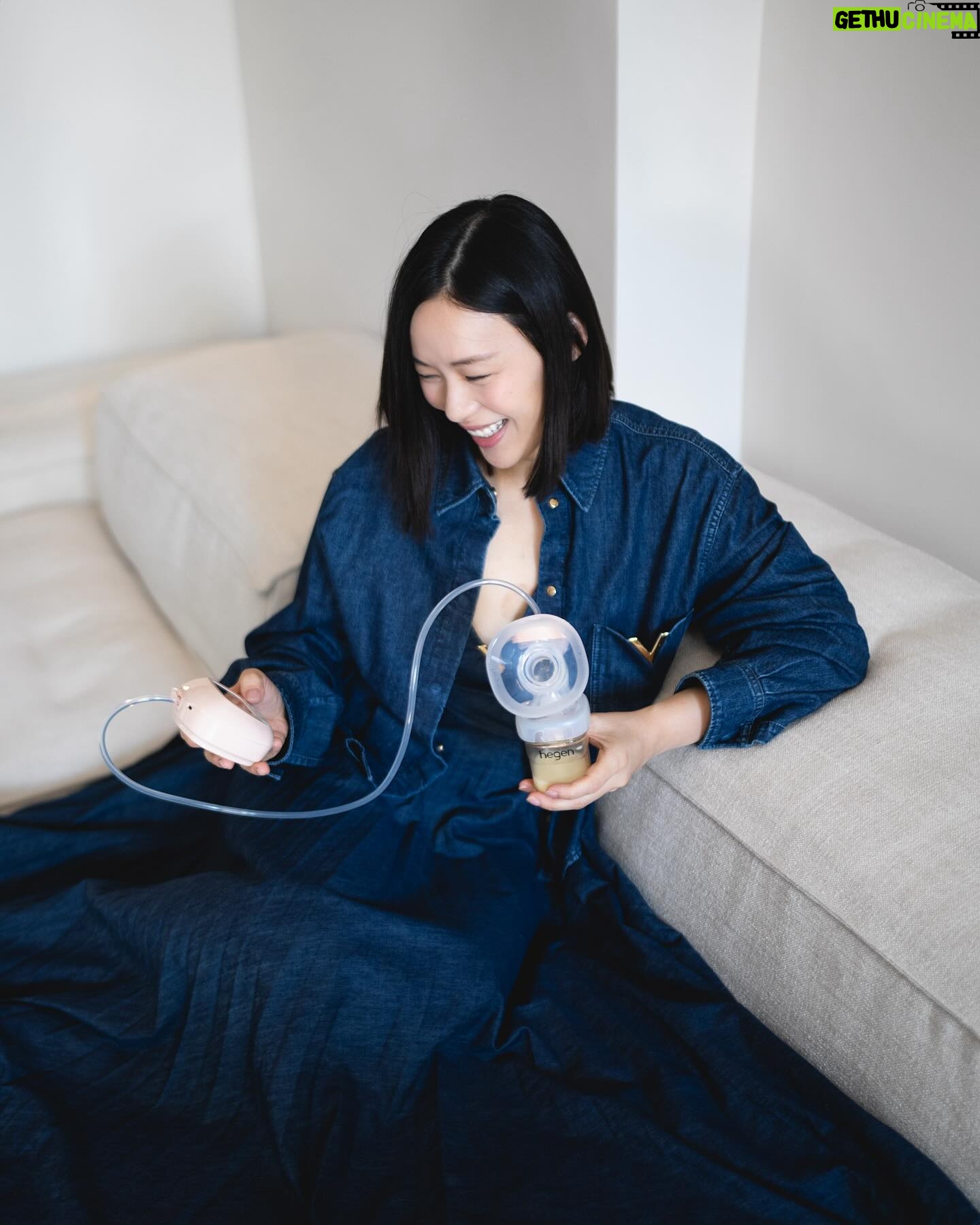 Rebecca Lim Instagram - Life is never the same but it is so beautiful 🤍 Glad to have Hegen by my side to make Mama duties a lot more sustainable, functional and dependable. Extra points for such clean aesthetics 🩷 This @hegen pump I bring on the go is so handy and reliable too! 🤍💪🏻 Sending love to all Mamas who are trying their best everyday 🤍 #Hegen #morethanjustabottle