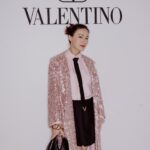 Rebecca Lim Instagram - A sparkling night of fun 🤍✨🤍 Thank you for having me! 🩷 #ValentinoBlackTie Outfit and Bag @maisonvalentino Makeup @shaunleelee Hair @dexterng Photo @josedanielretrato