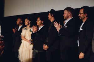 Regina Reynoso Instagram - Ayer en la #worldpremiere de nuestra película @huachicoleropelicula en #tribecafilmfestival @tribeca Wearing:  @alexiaulibarridesign👗

I cant even express with words how grateful I am❤️