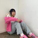ReiNa Instagram - styled by me🦄 with my new kicks👟💖 #gazelle