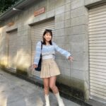 Reika Oozeki Instagram - . 盛れたくね⁉️⁉️ こういう服装も好きです‼️ あと昔から神社巡りも好きです‼️💫 あと広島の古着屋で巡り合った、 オールドコーチのバッグもオキニです💖 #私服