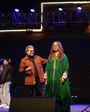 Rekha Bhardwaj Instagram - Love personified in music. @rekha_bhardwaj ji’s timeless grace and @vishalrbhardwaj ji’s soulful compositions came together in a symphony of love and longing. It was an evening filled with mesmerizing music, heartfelt emotions, and the undeniable chemistry between them.

[love, melody, good vibes, live show]

#tmtm #tmexclusive #tmtalentmanagement  #rekhabhardwaj #vishalbhardwaj #entertainment #happiness #fun #musicalmagic #explore