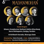 Rekha Bhardwaj Instagram - MCAI MEMOIRS OF MADAN MOHAN. 29th June at Shanmukhananda Hall at 7 pm. With Singers Shaan, Rekha Bharadwaj, Sona Mohapatra, Sanjay Tandon, Sharayu Date, Hrishikesh Ranade, Roopkumar Rathod. 30 Musicians lead by Kamlesh Bhdkamkar, Hosted by Ambarish Mishra. Booking link in bio.