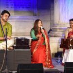 Rekha Bhardwaj Instagram - 8 years have danced by like a fleeting leap year, celebrating the soulful melodies of Tagore & we 3. Though time flies, the memories linger, each note a gentle reminder of the joy we shared. Mahua di’s absence is felt, yet her spirit resonates, smiling upon us from afar. It’s been lovely to be part of this musical journey with the incomparable #srabonisen Sraboni Sen, whose Rabindra Sangeet inspires and captivates, and with Sourendro Soumyojit @sourendrosoumyojit @sd_sings @sourendromullick , a duo of unparalleled talent and my personal favorite. Here’s to the music that binds us and the memories that endure. #rekhabhardwaj #tagore&we3 #sourendrosoumyojit