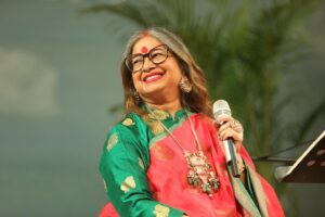 Rekha Bhardwaj Instagram - Celestial love with Gulaabi Sardi enfolded the evening of Jashn-E- Rekhta beautifully, we thank everyone for the memories. 

@jashnerekhtaofficial @vishalrbhardwaj 

#jashnerekhta #delhi #liveperformance #mehfil
