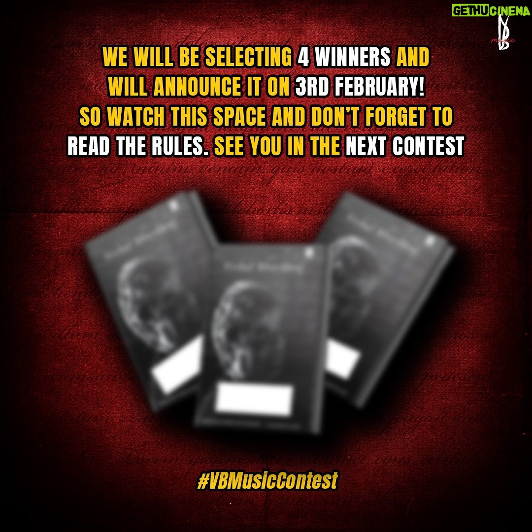 Rekha Bhardwaj Instagram - #VBMusicContest - Here we go! Contest Rules π 1) Follow @vbmusiclabel on Instagram 2) Answer all 4 questions in the comments 3) Use #VBMusicContest with your answers. 4) Tag 3 friends Keep those answers coming in, 4 winners will be announced next week! β‘οΈ