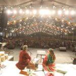 Rekha Bhardwaj Instagram - Celestial love with Gulaabi Sardi enfolded the evening of Jashn-E- Rekhta beautifully, we thank everyone for the memories. @jashnerekhtaofficial @vishalrbhardwaj #jashnerekhta #delhi #liveperformance #mehfil
