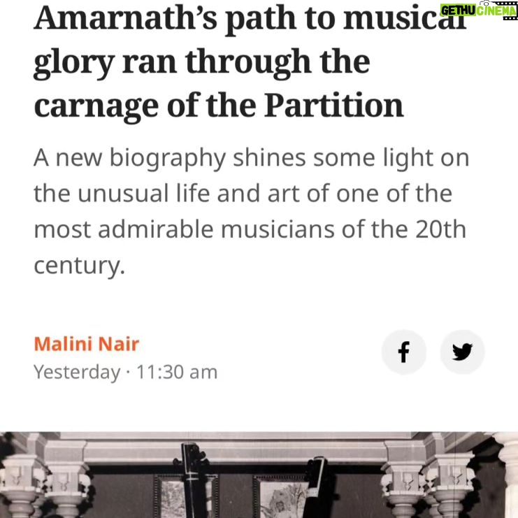 Rekha Bhardwaj Instagram - It feels so good to have this book and its legendary subject being written about in @nirmal.chawla.33 @gajrakottary @rekha_bhardwaj Pandit Amarnath: Sangeetnama https://scroll.in/magazine/1066425/from-the-carnage-of-partition-emerged-amarnaths-path-to-the-legacy-of-indore-gharana Buy the book here... https://www.amazon.in/Pandit-Amarnath-Sangeet-Nama-Maa-Nata/dp/9353769957/ref=sr_1_1?keywords=9789353769956&qid=1707721028&sr=8-1