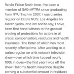 Renée Felice Smith Instagram - 📣📣📣📣📣📣📣📣📣 calling all @sagaftra members! THE TIME IS NOW! I implore you to write a letter in support of a strike authorization vote ASAP! Let’s not forget, they represent US. So, make your voice heard. Share this post! E-mail your letter to: governance@sagaftra.org serena.kung@sagaftra.org ATTN: ALL National Board Members and Officers: The working people of our industry greatly outnumber the studio executives. If we stand together against their corporate greed, we will win. 👊👊👊 National Board members: @seanastin @thejenniferbeals @sharibelafonte @nitashabhambree @mitchellbobrow @rodgerbrandon5 @yvettenicolebrown @actvocate @joannacassidyofficial @hicusick_ig @jessicamedinaactress @njduerr @dylanabby @haleisner @debbieevansstunts @francesfisher @nancyflanagan_ @ilyssafradin @androidegarcia @bradgarrett @supererniegram @stephenmckinleyhenderson @dulehill @thedavidjolliffe @phoebejonasnyc @mike_kraycik @rosedianeladd @xojodilong @melmackactingstudio @camrynmanheim @marymcdonaldinc @jmelen77 @matthewmodine @billfromboston @esai_morales @dannavarromusic @rosie @ron.ostrow @theebillyporter @lindapnyc @thesherylleeralph @michaelrapaport @albinokid1026 @patriciaheaton @courtneyrioux @iamrobschneider @sharonstone @towandaunderdue @lisaannwalter @olgabluesbabe @officialfrandrescher @benwhitehair