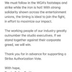 Renée Felice Smith Instagram - 📣📣📣📣📣📣📣📣📣 calling all @sagaftra members! THE TIME IS NOW! I implore you to write a letter in support of a strike authorization vote ASAP! Let’s not forget, they represent US. So, make your voice heard. Share this post! E-mail your letter to: governance@sagaftra.org serena.kung@sagaftra.org ATTN: ALL National Board Members and Officers: The working people of our industry greatly outnumber the studio executives. If we stand together against their corporate greed, we will win. 👊👊👊 National Board members: @seanastin @thejenniferbeals @sharibelafonte @nitashabhambree @mitchellbobrow @rodgerbrandon5 @yvettenicolebrown @actvocate @joannacassidyofficial @hicusick_ig @jessicamedinaactress @njduerr @dylanabby @haleisner @debbieevansstunts @francesfisher @nancyflanagan_ @ilyssafradin @androidegarcia @bradgarrett @supererniegram @stephenmckinleyhenderson @dulehill @thedavidjolliffe @phoebejonasnyc @mike_kraycik @rosedianeladd @xojodilong @melmackactingstudio @camrynmanheim @marymcdonaldinc @jmelen77 @matthewmodine @billfromboston @esai_morales @dannavarromusic @rosie @ron.ostrow @theebillyporter @lindapnyc @thesherylleeralph @michaelrapaport @albinokid1026 @patriciaheaton @courtneyrioux @iamrobschneider @sharonstone @towandaunderdue @lisaannwalter @olgabluesbabe @officialfrandrescher @benwhitehair