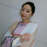 Rena Takeda Instagram - 明日の朝、 「土曜はナニする？」 ぜひ見てください⭐︎ ●knit,skirt @yanyanknits ●shoes @caminandojp ●accessories @e.m.__official @ete_official @etebijoux_official