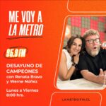Renata Bravo Instagram – ¡Marzo se viene con todo en #LaMetro!  La intrépida comediante Renata Bravo y el periodista Werne Núñez son la nueva dupla de oro que te acompañará cada mañana con el matinal más nutritivo de Chile. 

Actualidad y tendencias, historias de la vida real, conversaciones que sirven, y mucha pero mucha entretención son los ingredientes del mejor desayuno de la radiofonía chilena. Con el estilo único de Renata y Werne.

Desde el 4 de marzo, de lunes a viernes a las 8 por la #95.9FM y lametrofm.cl

#MeVoyaLaMetro #LaMetro #SuperLunes