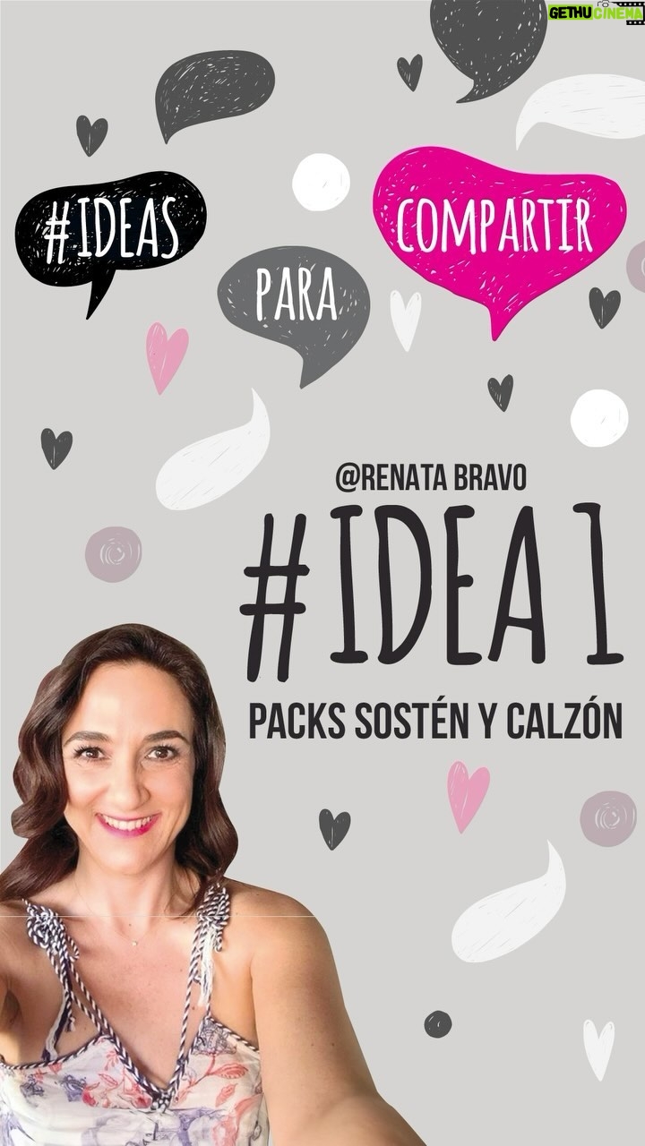 Renata Bravo Instagram - Tengo tantas amigas y a cada una me gusta demostrarle mi cariño, y qué mejor que hacerlo con algo que les sirva, se me acaba de ocurrir ésta súper idea…….en #ideasparacompartir de INTIME hay packs de sostenes y calzones bellos!!!!! Aca está el dato! @intimechile #ropaintima