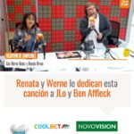 Renata Bravo Instagram - En el #DesayunoDeCampeones 🍳🍎 @renata_bravo_ y @elwerne le dedicaron una emotiva canción a JLo y Ben Affleck por el difícil momento que está enfrentando la pareja. Según algunos medios de comunicación, estarían enfrentando una fuerte crisis. #Crisis #Separación #Canción #LaMetro #MeVoyALaMetro