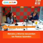 Renata Bravo Instagram - ¡Reviviendo recuerdos en el #DesayunoDeCampeones! 🕺🎉 Nuestros locutores rememoraron las legendarias fiestas Spandex, un ícono de la juventud santiaguina durante los años 90. ¿Fuiste alguna vez? #lametro #mevoyalametro
