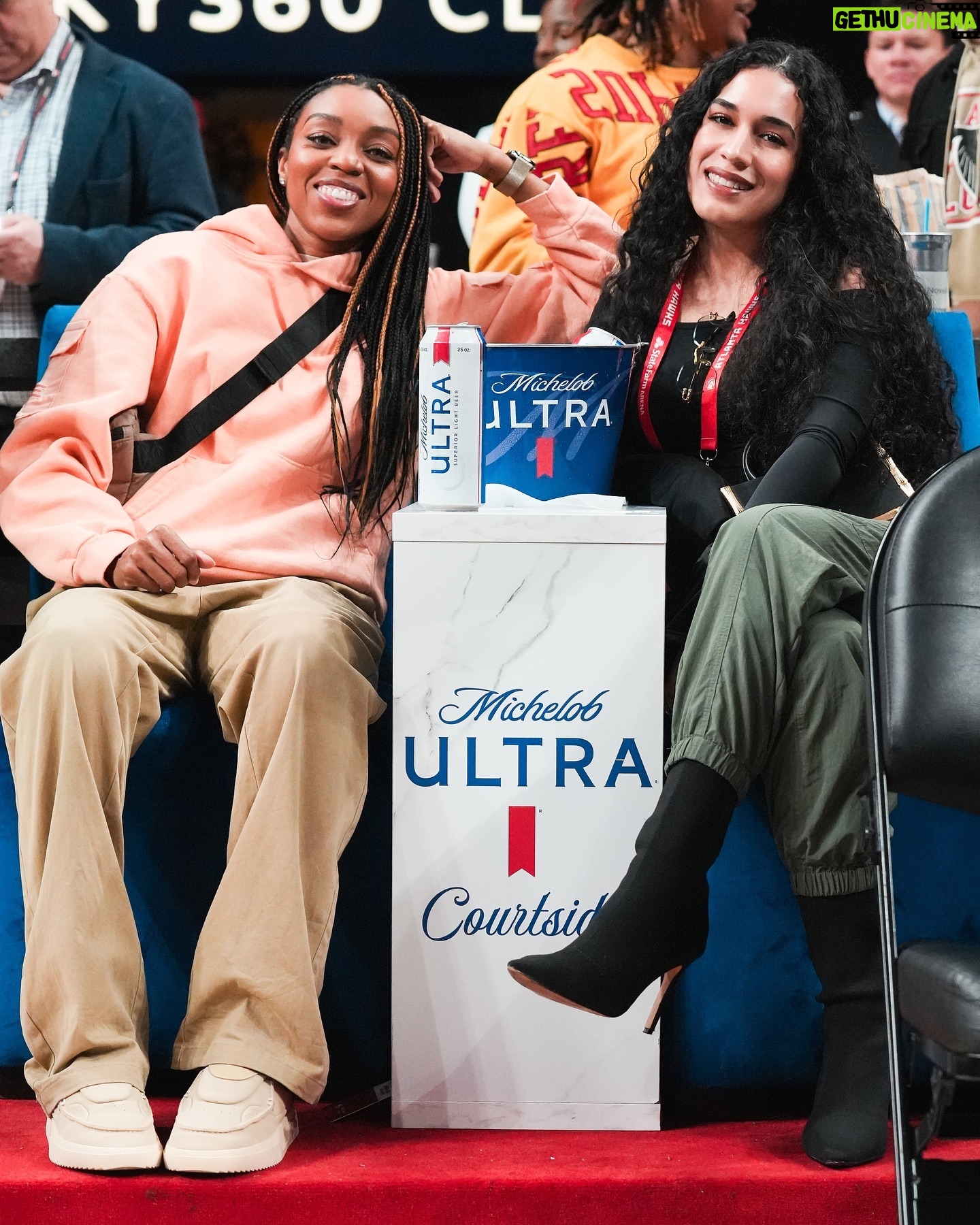 Renee Montgomery - 2.5K Likes - Two of our fav fans 🤩 #ULTRACourtside