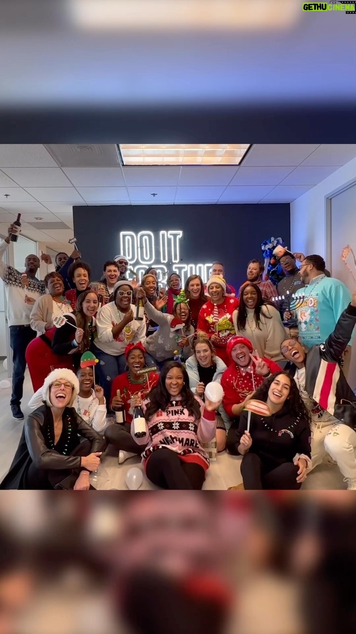Renee Montgomery Instagram - Things I didn’t know were lit: Holiday Office Parties 🔥🔥 @atlantadream work hard - play hard 🥰