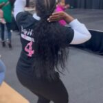 Renee Montgomery Instagram – Tis the season for #HBCUHomecoming so I pulled up on my sister @pharmasista1908 and warning ⚠️ 

I was hype 💖💚 Go off Sis 🗣 #aka