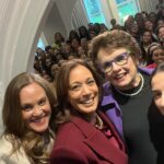 Renee Montgomery Instagram - So @VP Harris used my phone to take a group photo of all the Women in Sports at her residence 🔥 #MomentsEqualMomentum