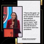 Renee Montgomery Instagram - Our BHM Emerging Leaders Series concludes with @dorothyjgentry speaking with @reneemontgomery, a former player that found a rewarding lane in team ownership and wants to see the trend continue to grow 🖤