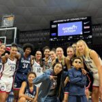 Renee Montgomery Instagram – Tonight was big lit 🔥 
#Uconn | #FirstNight | #BleedBlue