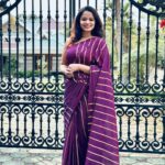 Renjini Kunju Instagram - “In the embrace of a saree, I find completeness, every drape a reflection of my identity and strength.” saree draped by @sareedrapesbymekha
