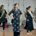 Renjini Kunju Instagram - 💃💃💃 Tutorial for dancing to the iconic Bollywood song “Babuji Zara”! Kshetra tutorial series #ladies bollywood #babujizaradheerechalo 🎥 @rarefilms.in