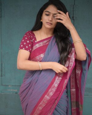 Reshma Venkatesh Instagram - 🌝🍃

📸✨@gowtham__rajendran 
🥻🌻@yoshnasbyela 
🕊✨@arunprajeethm