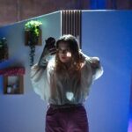 Rhea Norwood Instagram - THE CITY by Martin Crimp 🔪 📸 @craigfullerphotography Loved loved loved this show! ❤️‍🔥Thank you @aaronfinnstagram for wonderful direction and the opportunity to play such an eccentric character! Thank you @_alexcrook_ @camilla.aiko @monsikelah for being such a joy to play with! And thanks to everyone who came to see us- it really really came alive with an audience!! Such weird and wonderful theatre fun! 🌃🔪👀