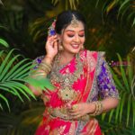 Rhema Ashok Instagram - என் வீட்டுத் தோட்டத்தில் பூவெல்லாம் கேட்டுப்பார்! என் நெஞ்சைச் சொல்லுமே! 🦋♥️ Favourite set of pictures from my recent shoot :) Mua: @vims_makeover Wearing: @frontiers_fashion_lounge Jewellery: @shimmabridalcollection Dop: @jaihindh_photography Location: @iconiicfilmcity