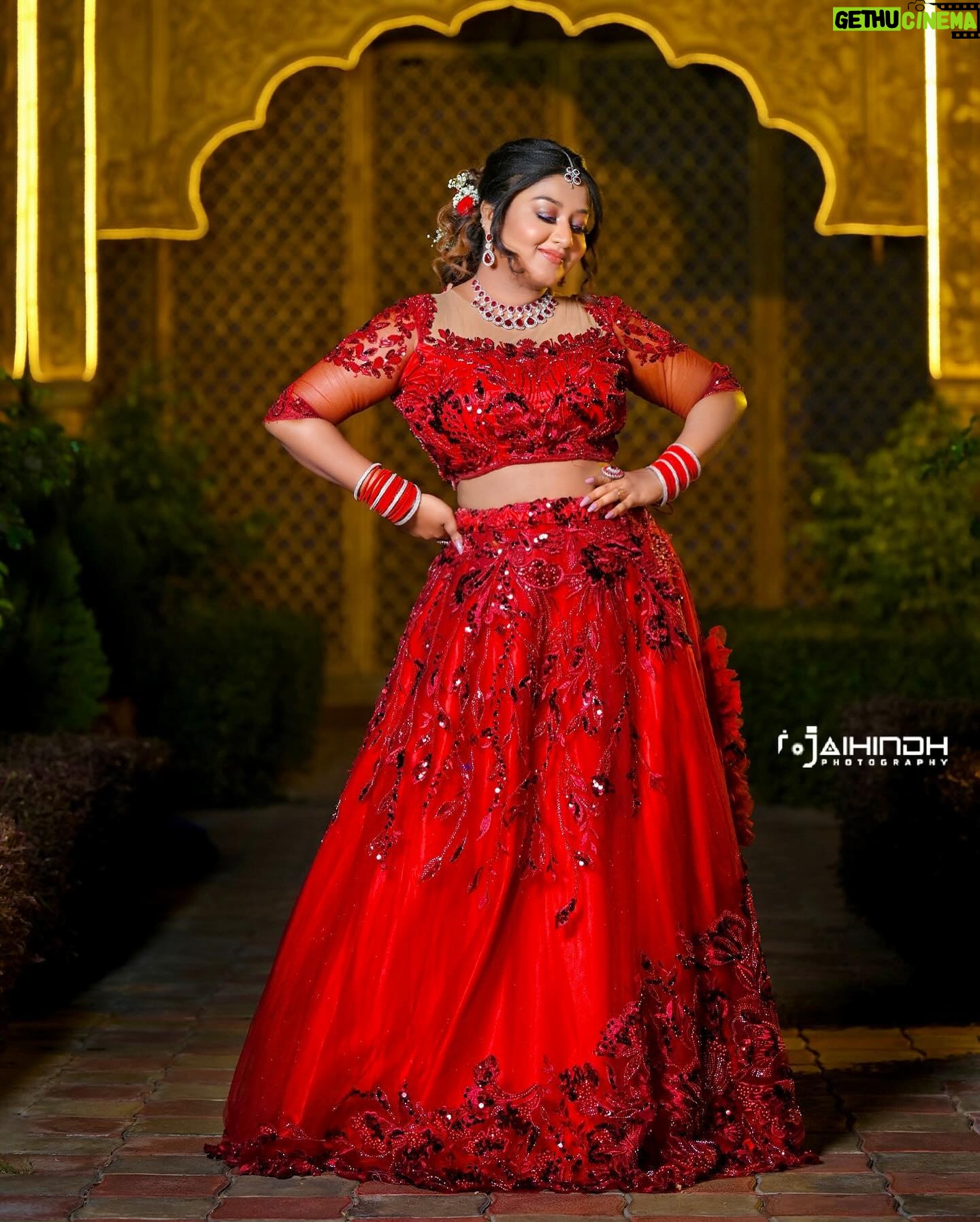 Rhema Ashok Instagram - Entering the “soft girl” era. Anything that isn’t for me and/or disturbs my peace, has to go 🦋🌺 Mua: @ramya_muah Wearing: @frontiers_fashion_lounge Jewellery: @vinodevbridaljewellery Dop: @jaihindh_photography Location: @iconiicfilmcity