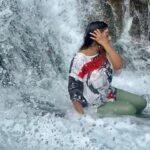 Rhema Ashok Instagram - Inhale present! Exhale past! Everything is going to be okay. Actually, it’s going to turn out better than okay!!! You’ll see ♥️🤌🏻 📍Viripara waterfalls, Munnar. Kerala Thanks mummy for the beautiful pictures 🫂