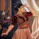 Rhema Ashok Instagram - பிரம்மனின் ஓவியம் அவள்! ✨🦋 Mua: @srilaksha_makeover_artistry Wearing: @lithas_rentals Jewellery: @shimmabridalcollection Dop: @jaihindh_photography