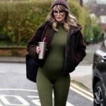 Rhian Sugden Instagram – Caught waddling about in my @bumpsuit 💚

(Not an ad)