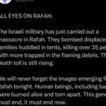 Rhona Mitra Instagram – Because mainstream media is drowning out the coverage of the horrors coming out of G right now, it’s essential we all are very clear on what is actually happening so we are not fooled or swayed by the manipulated rhetoric.

I urge you if for but only a few days to follow accounts posting real time intel from 🪁 

@eye.on.palestine 
@danielbmate 
@ajplus 
@jewishvoiceforpeace 
@jenan.matari 
@saulwilliams 

To overcome the darkness we have to first see it for what it truly is, call it out and forbid it. 
In the case of the tens of thousands of innocents who have fallen victim to this onslaught it is too late. 
But it wont stop here, unless we stop it. 

The perpetrators are few but the apathetic and silent are billions. 

Be loud.

And if you STILL can find an ounce of justification for this barbarism, or remain ‘neutral’ be very clear you have chosen the side of darkness and you absolutely have no place here and you certainly are no friend of mine.

#supremacy #psychopathy #narcissism