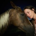 Rhona Mitra Instagram - An invitation into their dreams, under a carpet of the all-knowing, twinkling eyes…. is their gentle way of saying.. thank you…. 18 days safe #Balthazar To the animals may we be forgiven #BeingWithHorses #Family #LivingWithUnicorns #Orphanage #FreeRoaming #RewildRememberRehabilitate #CertifiedHorseSunggler #ChampionCuddler #WinningMedals 🥇 @thelastarkorphanage #MumsGarden #Infirmary