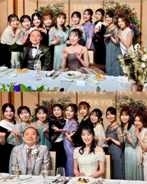Rie Kitahara Instagram - 👩🏻‍❤️‍👨🏻💍🥂
咲子さんの結婚式に
行かせていただきました☺︎

幸せのお裾分けを本当にありがとう。。。
素敵な式だった🥹
そしてそんな楽しい時間をメンバーと共有できて
めちゃくちゃ幸せだった🩵

旦那さまのストイックさもとても伝わった🪄

いつまでもお幸せに、
これからもよろしくね☺️