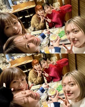 Rie Kitahara Instagram - 🇹🇼🇯🇵
まるちゃんおかえり会❤️‍🔥

 #新年快樂🎉🎉🎉