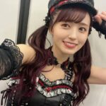 Rikako Aida Instagram - 『Shooting Star Warrior』のお衣装🌹 このお衣装をライブで着るのもおそらく最後だしちゃんと可愛く着たいからプチダイエットしてました🥹 なぜこんな露出多いデザインでお願いしてしまったのか🥹 常にどのお衣装も対応出来るように体型の管理頑張ります！！ ツインテとお衣装も見納めかと思うので画像沢山載せておきます🤍 #ユニット甲子園Day1 #ユニット甲子園Day2