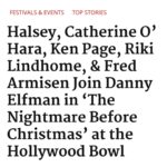 Riki Lindhome Instagram - I can’t believe I get to do this 😆 😆😆 @hollywoodbowl @dannyelfman @sordociego @iamhalsey #catherineohara #kenpage #nightmarebeforechristmas