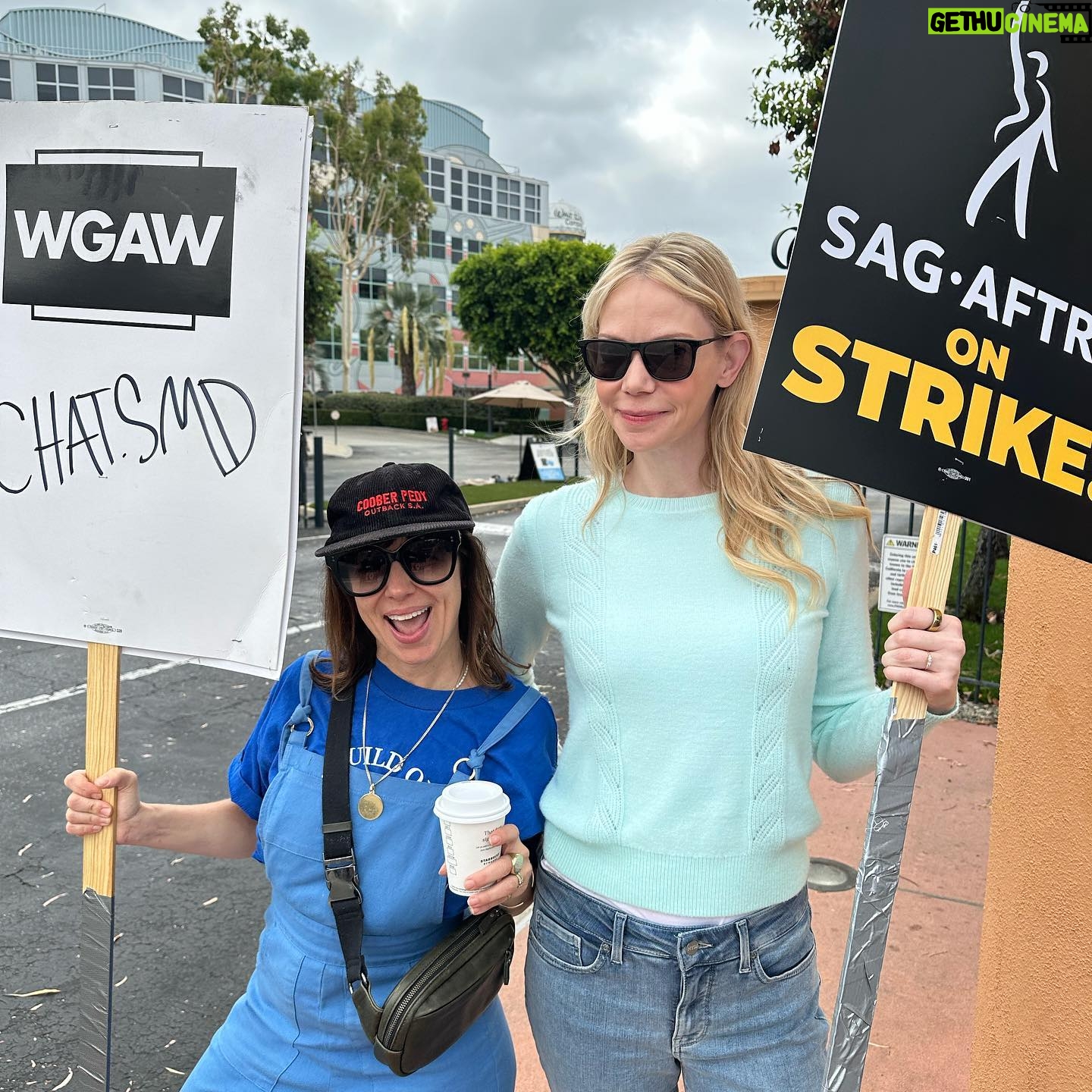 Riki Lindhome Instagram - Still going 🪧#unionstrong #wgastrong #sagaftrastrong