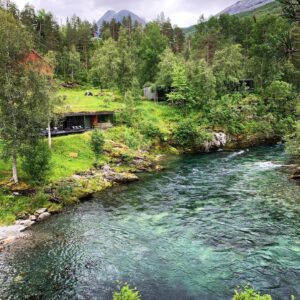 Riki Lindhome Instagram - Just realized why that “Swedish” hotel from Succession looked familiar. It’s in Norway but it was so pretty💕🏩🌲