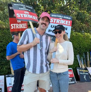 Riki Lindhome Instagram - I’m honestly too pale to picket in this sun but here we go. #wgastrong #sagaftrastrong #strike