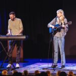 Riki Lindhome Instagram - It felt so good to get back on stage. I asked @britanickcomedy if I could play two non-comedy songs from my infertility musical on their comedy show and because it’s @bjmcelhaney & @nickkocher they said yes. Thank you for letting me serenade people with details about my endometrial lining. 🎶🤰 📸 by @jill.petracek