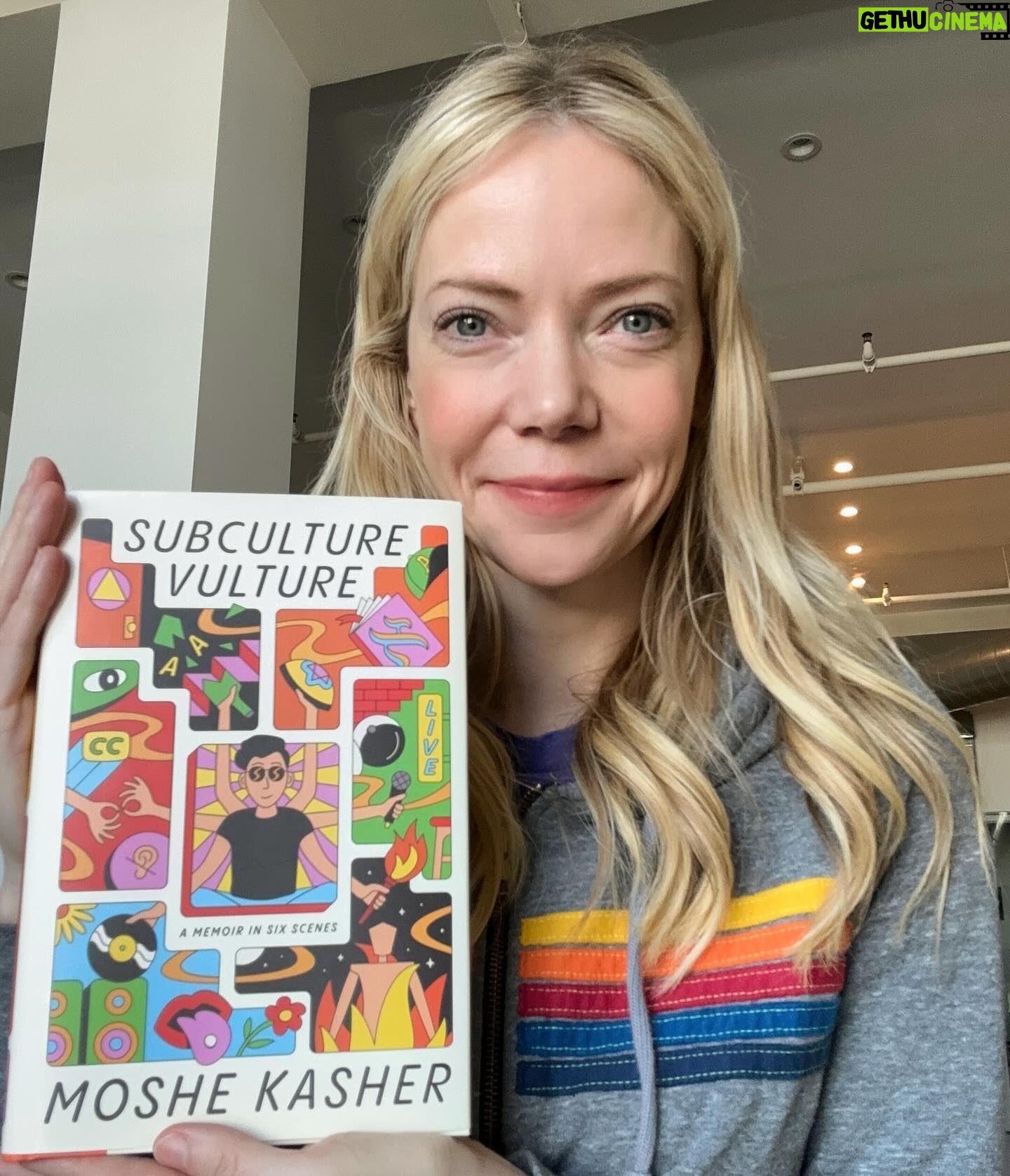 Riki Lindhome Instagram - My brilliant friend wrote a brilliant book. @moshekasher #subculturevulture 🥂