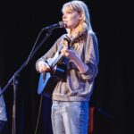 Riki Lindhome Instagram - It felt so good to get back on stage. I asked @britanickcomedy if I could play two non-comedy songs from my infertility musical on their comedy show and because it’s @bjmcelhaney & @nickkocher they said yes. Thank you for letting me serenade people with details about my endometrial lining. 🎶🤰 📸 by @jill.petracek