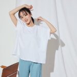 Rikka Ihara Instagram - シルエットと爽やかなカラーにきゅんと。 胸が高鳴るおでかけを*･ﾟ.ﾟ･*. #UNIQLO