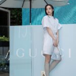 Riko Xi Instagram – GUCCI LIDO🫧🐋🩵
淺藍色就是夏日的顏色

手上的GUCCI JACKIE也充滿夏日感！

Gucci Jackie & GG Marmont 
換上拉菲草織面料或帆布
Gucci Luce & Moon Side
則加入了更多的色彩元素增添亮點

用#GucciLido 迎接夏天 也準備好曬黑了🤣

@gucci #Gucci #GucciLido
